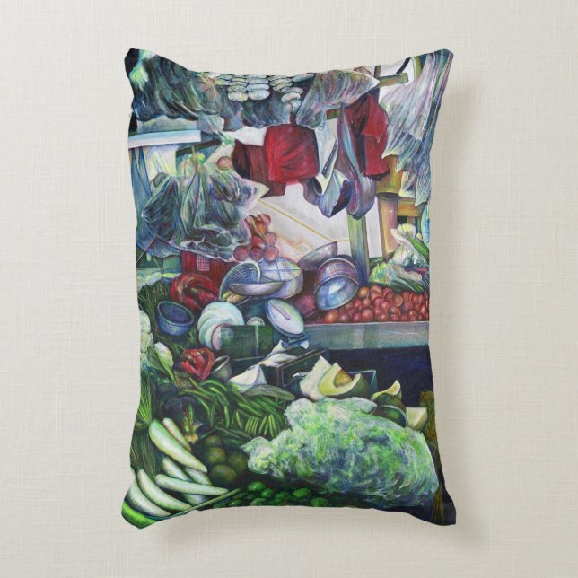 Vegetatian Club Meets Here Decorative Cushion (Front(Vertical))