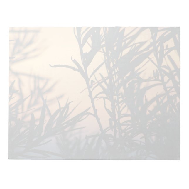 Vegetation at sunset notepad (Front)