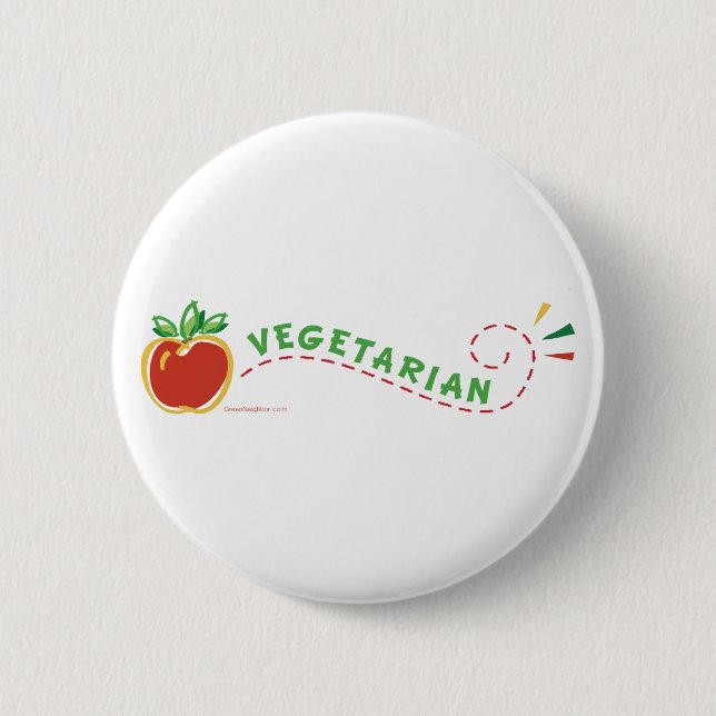 Veggie Apple 6 Cm Round Badge (Front)