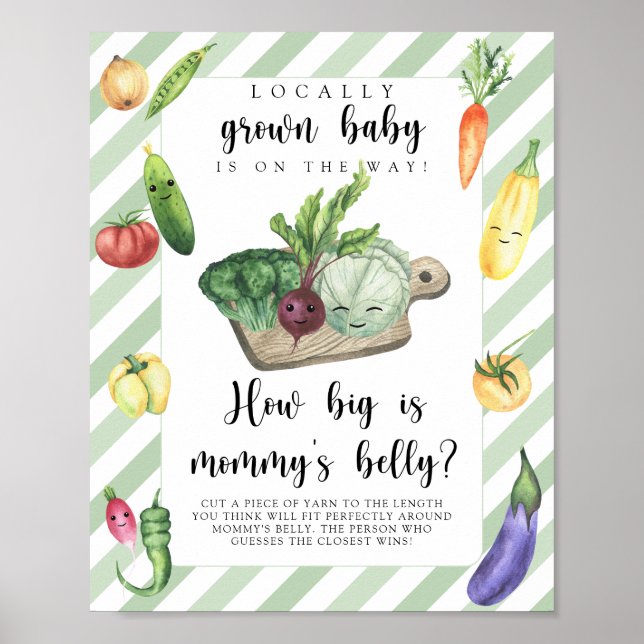 veggie baby - how big is mummy's belly game poster (Front)