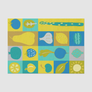 Veggie Blocks I Tissue Paper