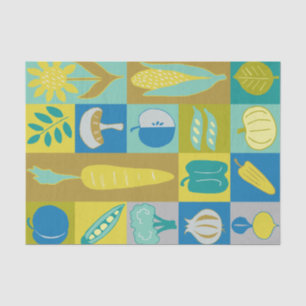 Veggie Blocks II Tissue Paper