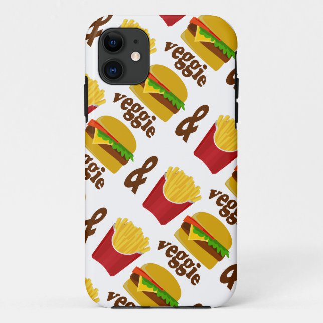 Veggie Burger and Fries Case-Mate iPhone Case (Back)