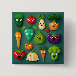 Veggie Characters Veg Photos Vegetables Onion Clip 15 Cm Square Badge