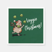 Veggie Christmas! Guinea Pig Juggling Sprouts