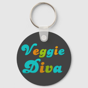 Veggie Diva Key Ring