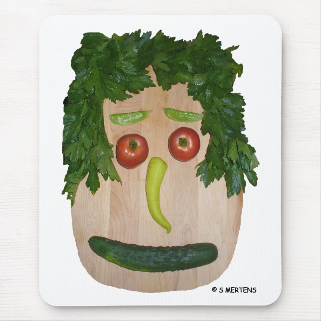 Veggie Face Mouse Mat (Front)