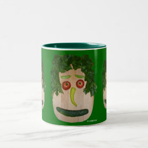 Veggie Face Two-Tone Coffee Mug