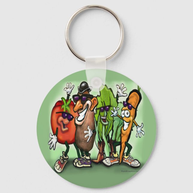 Veggie Gang Key Ring (Front)