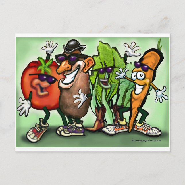 Veggie Gang Postcard (Front)