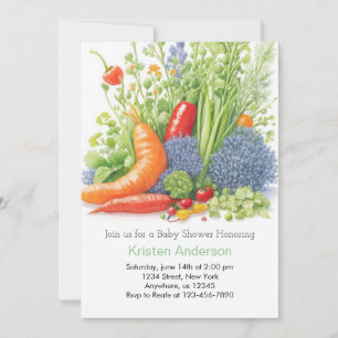 Veggie Garden Adventure Baby Shower Invitation