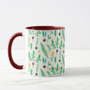 Veggie garden illustrated mug