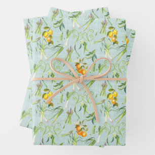Veggie Garden Print for Gardeners & Foodies Wrapping Paper Sheet