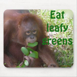 Veggie Green Wildlife Mouse Mat