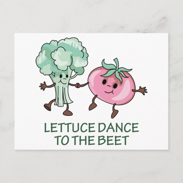Veggie Humour Postcard (Front)