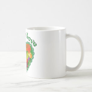 Veggie Love Heart Coffee Mug