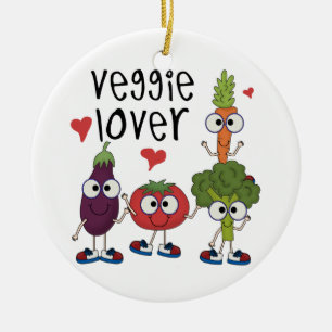 Veggie Lover Ceramic Tree Decoration