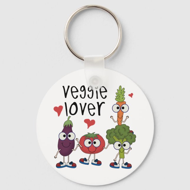 Veggie Lover Key Ring (Front)