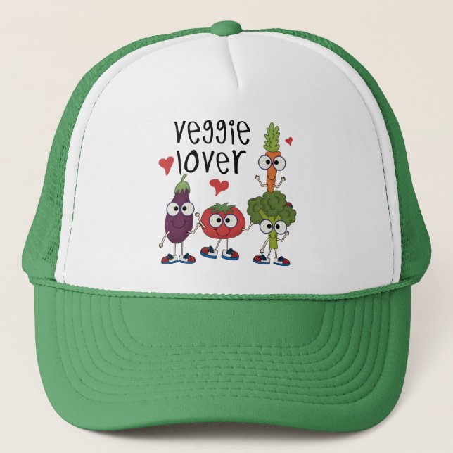 Veggie Lover Trucker Hat (Front)