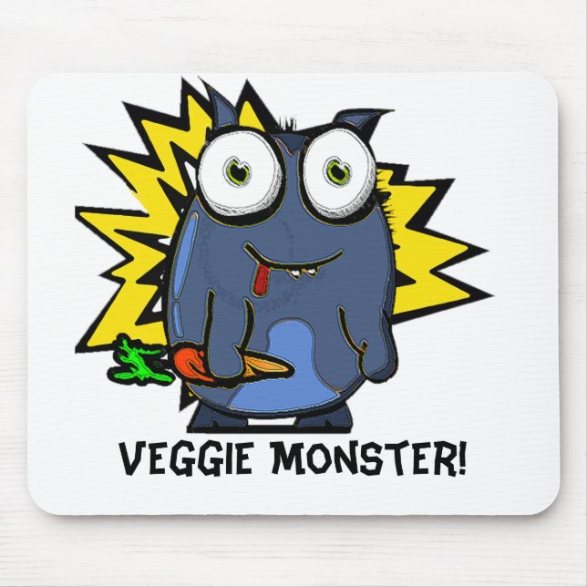 Veggie Monster Mouse Pad (Front)