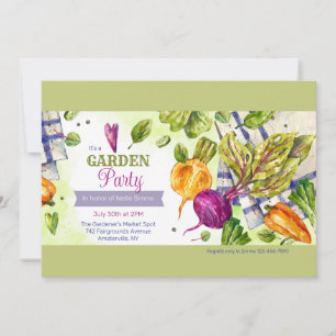 Veggie Patch Garden Party Invitation