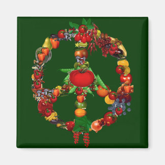 Veggie Peace Sign Magnet