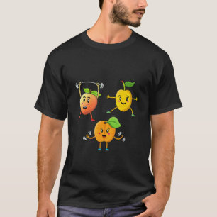 Veggie Power Apricot Peach Force Vegan Protein Veg T-Shirt