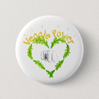 Veggie Power Knapp 6 Cm Round Badge