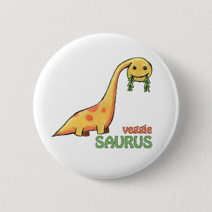 Veggie Saurus Button