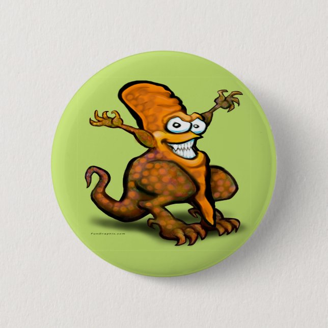 Veggie Saurus Rex 6 Cm Round Badge (Front)