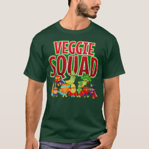Veggie Squad Shirt Retro Vegetable Shirt Vegan Ve