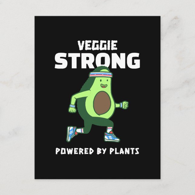 Veggie Strong, Powered by plants Enclosure Card (Front)