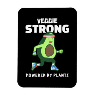 Veggie Strong, Powered by plants Magnet