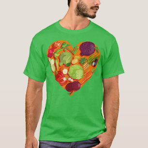 Veggie Vegan Love Vegetables Lover T-Shirt
