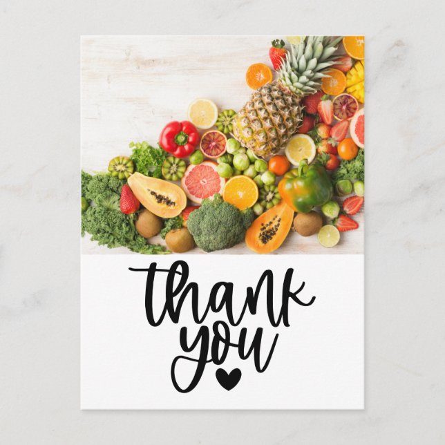 Veggie vegetable Vegetarian appreciation Postcard (Front)