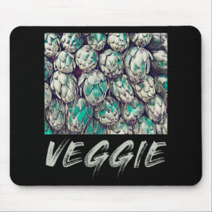Veggie Vintage Vegetarian Gift Mouse Mat