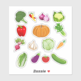 Veggie Vinyl Stickers