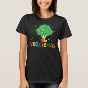Veggiemas Broccoli Christmas Tree World Vegetarian T-Shirt