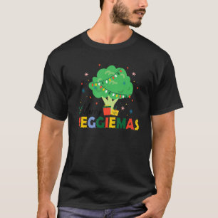 Veggiemas Broccoli Christmas Tree World Vegetarian T-Shirt