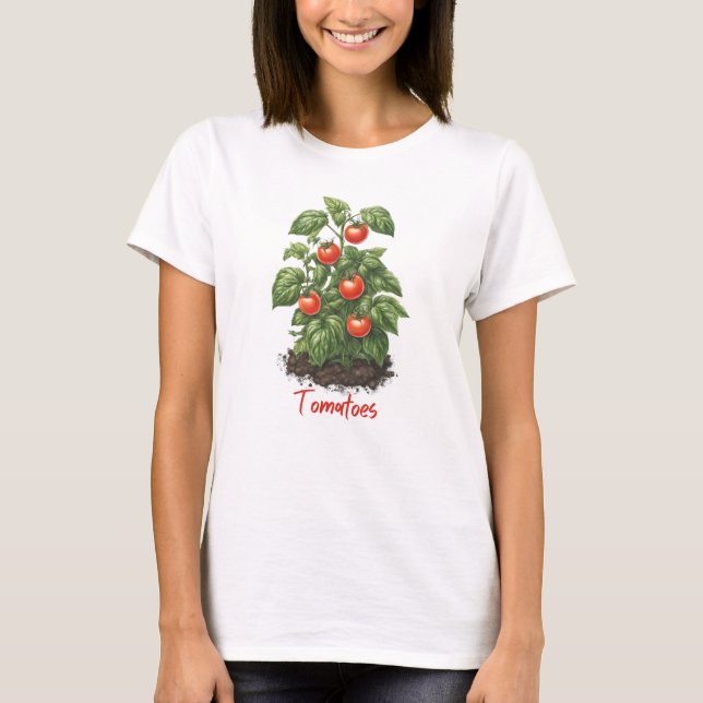 Veggies 8 tomatoes, fruit, gardening, food, plant T-Shirt (Front)