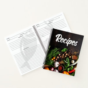 Veggies and Spices Recipe Notebook