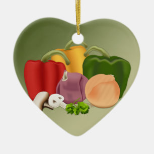 Veggies Ceramic Tree Decoration