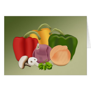 Veggies Greeting Card