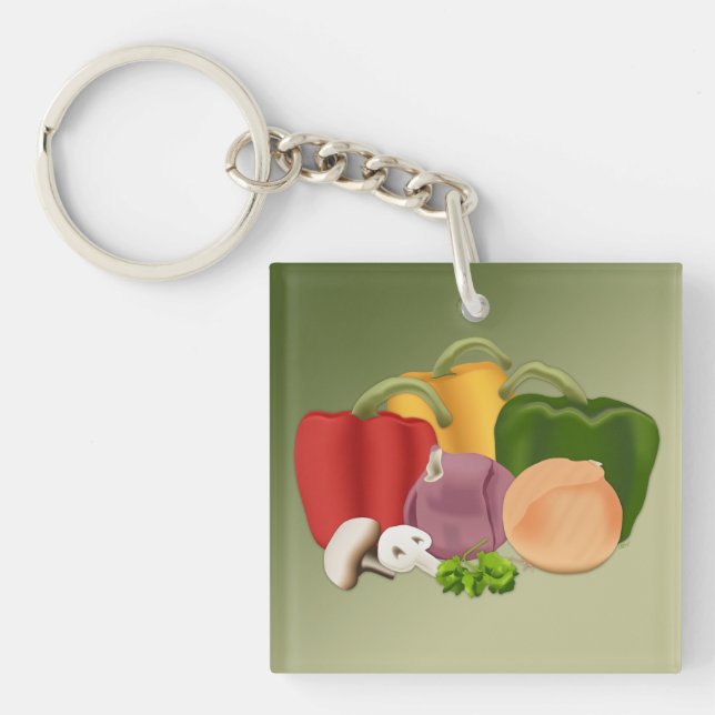 Veggies Key Ring (Front)