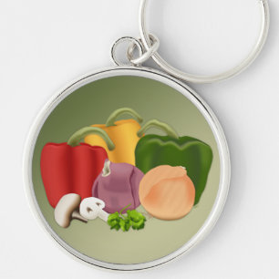 Veggies Key Ring