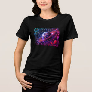 Veggies of the Earth + Jupiter Black Short Sleeve Tri-Blend Shirt