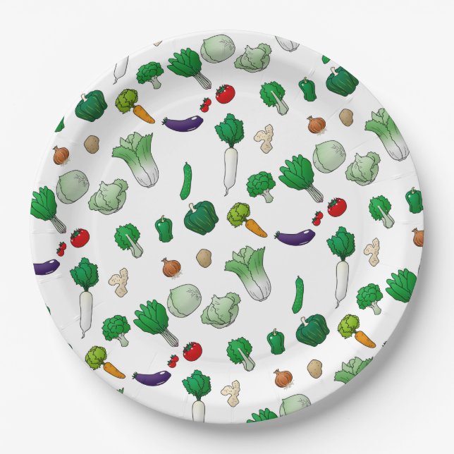 Veggies Paper Plate (Front)
