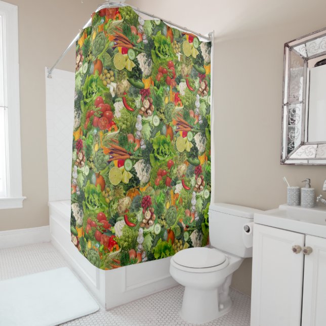 Veggies Shower Curtain (In Situ)