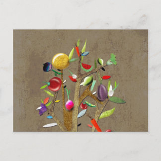Veggies Watercolor Postcard