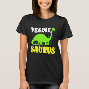Veggiesaurus Dino Vegetarian No Meat Plant Based D T-Shirt